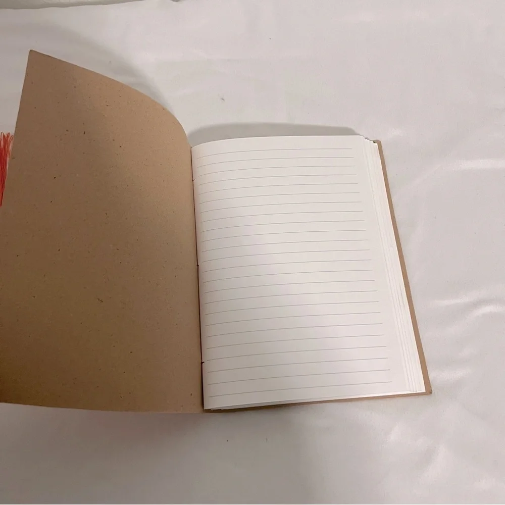 New Orange and Gold Floral Can be Used as A Diary Travel Journal or Daily Notes